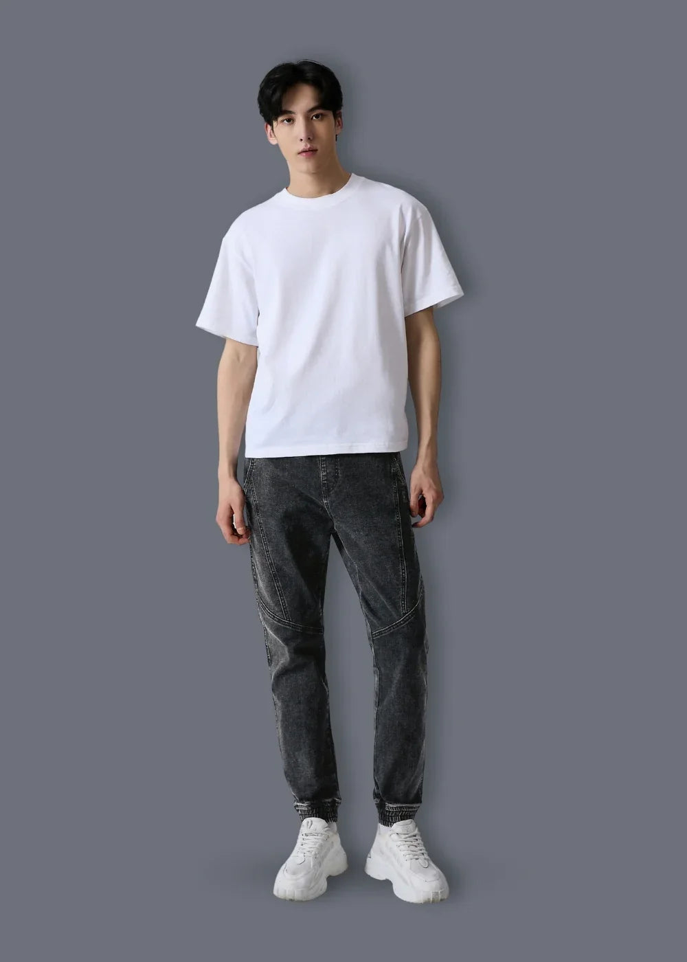 Quần Jeans Jogger Co Giãn The Original M102 Đen - YaMe.vn