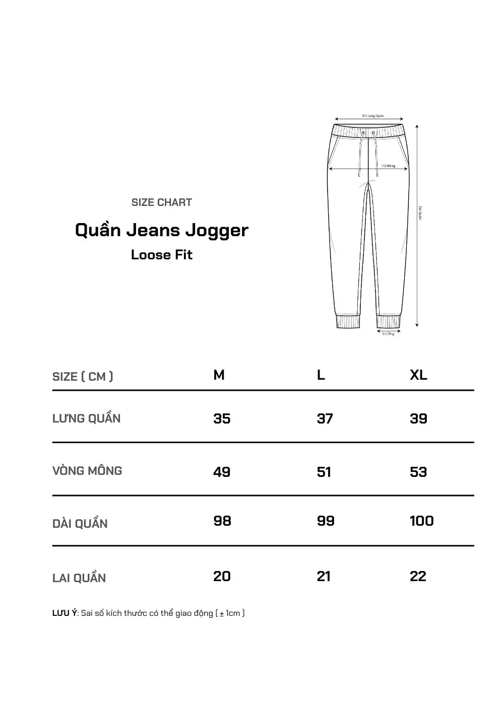 Quần Jeans Jogger Bền The Original M101 Xanh Dương Nhạt - YaMe.vn