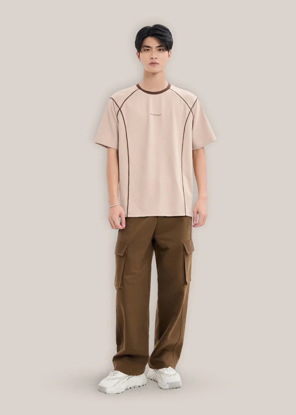 Áo Thun Waffle Line Art Co Giãn Seventy Seven 46 Be - YaMe.vn