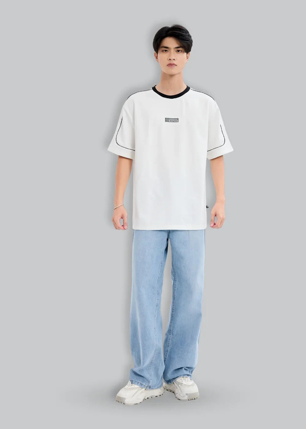 Áo Thun Waffle Co Giãn Seventy Seven 42 Trắng - YaMe.vn