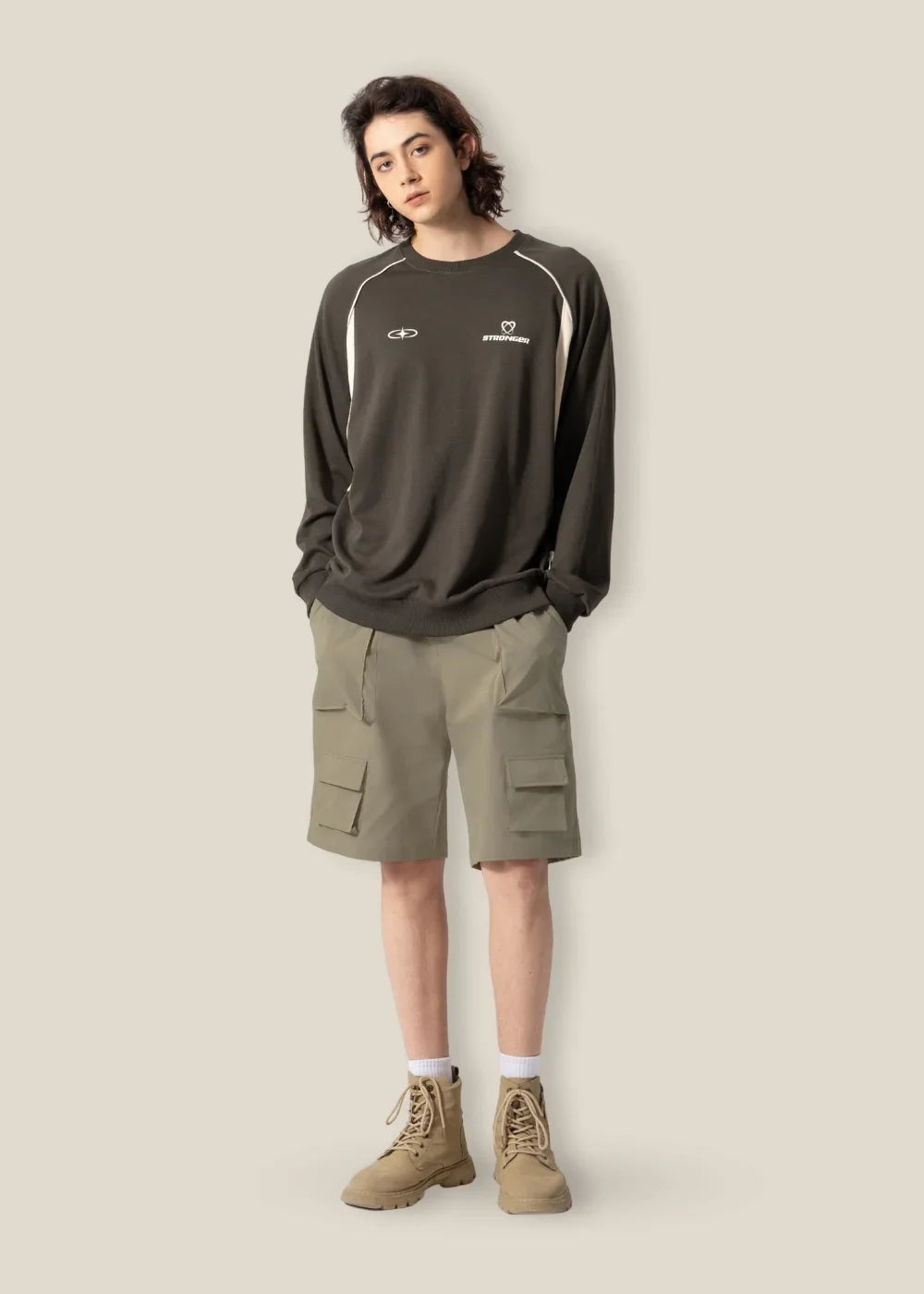 Quần Short 7 Inch Dù Nhẹ No Style M91 Nâu - YaMe.vn