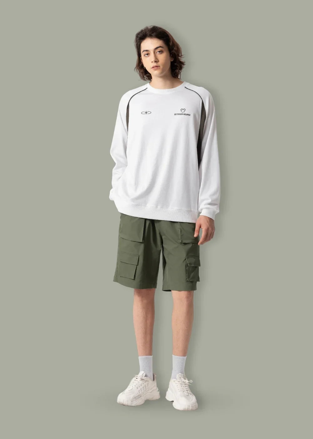 Quần Short 7 Inch Dù Nhẹ No Style M91 Xanh Lá Đậm - YaMe.vn