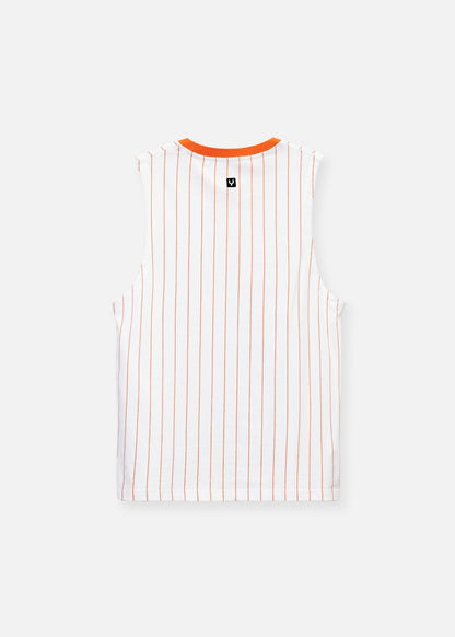 Áo Thun 3 Lỗ Sọc Cotton No Style M23 Trắng