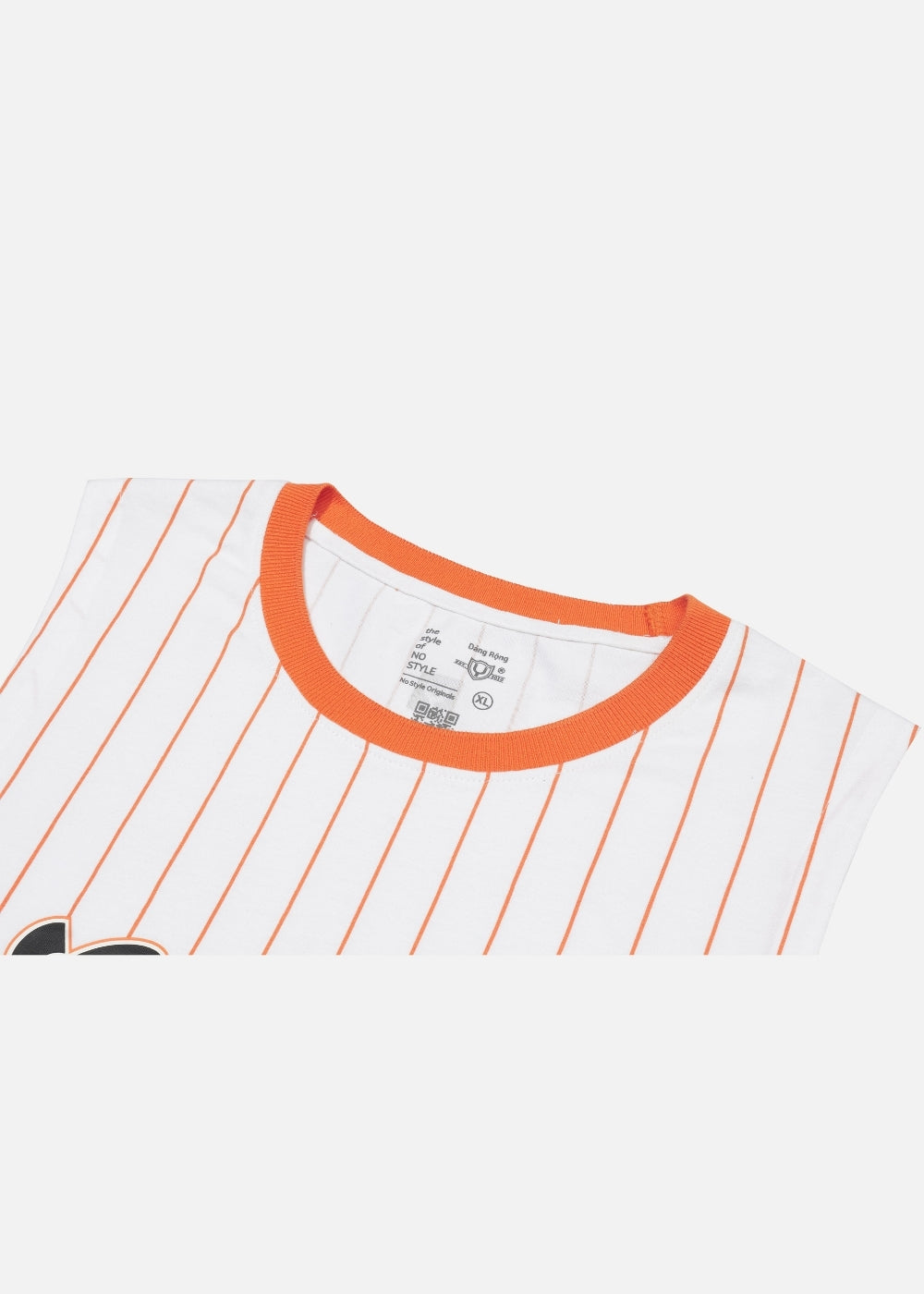Áo Thun 3 Lỗ Sọc Cotton No Style M23 Trắng