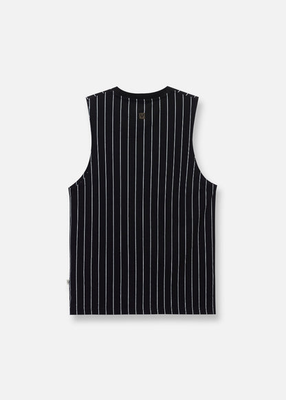 Áo Thun 3 Lỗ Sọc Cotton No Style M23 Đen