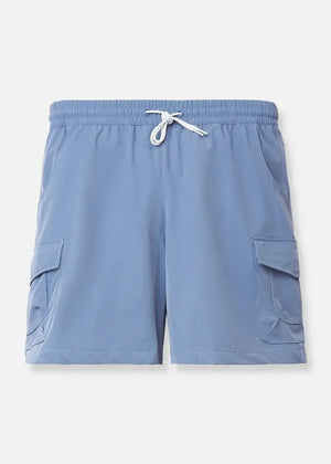 Quần Đùi Easy Pant The No Style 086 Màu Xanh Dương Dáng Rộng Rãi F4