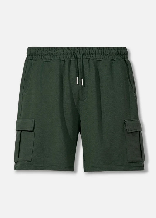 Quần Short Thun Ribbing 7 Inch No Style M85 Xanh Lá Đậm - YaMe.vn