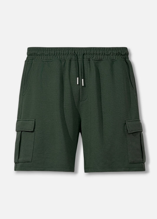 Quần Short Thun Ribbing 7 Inch No Style M85 Xanh Ve Chai