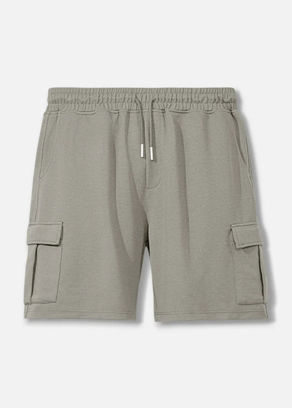 Quần Short Thun Ribbing 7 Inch No Style M85 Xám Nhạt - YaMe.vn