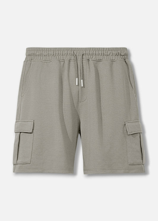 Quần Short Thun Ribbing 7 Inch No Style M85 Xám Ghi