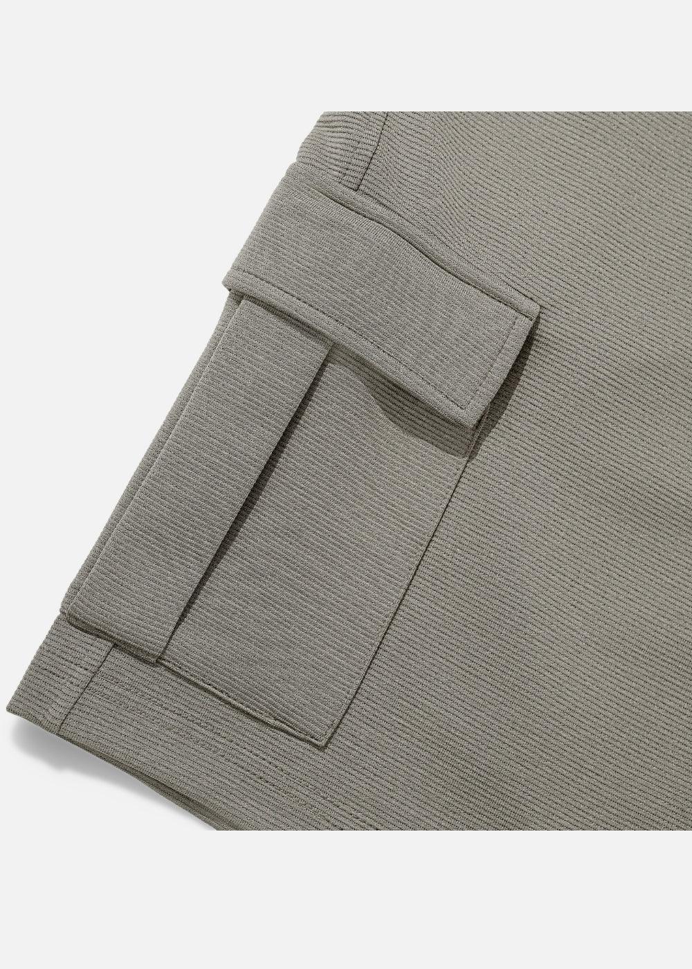 Quần Short Thun Ribbing 7 Inch No Style M85 Xám Nhạt - YaMe.vn