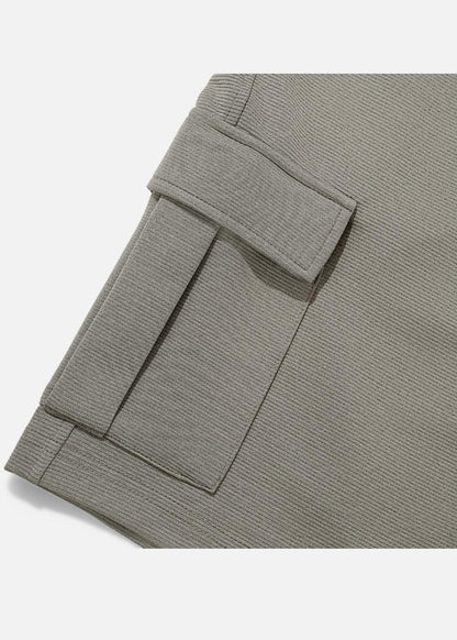 Quần Short Thun Ribbing 7 Inch No Style M85 Xám Nhạt - YaMe.vn