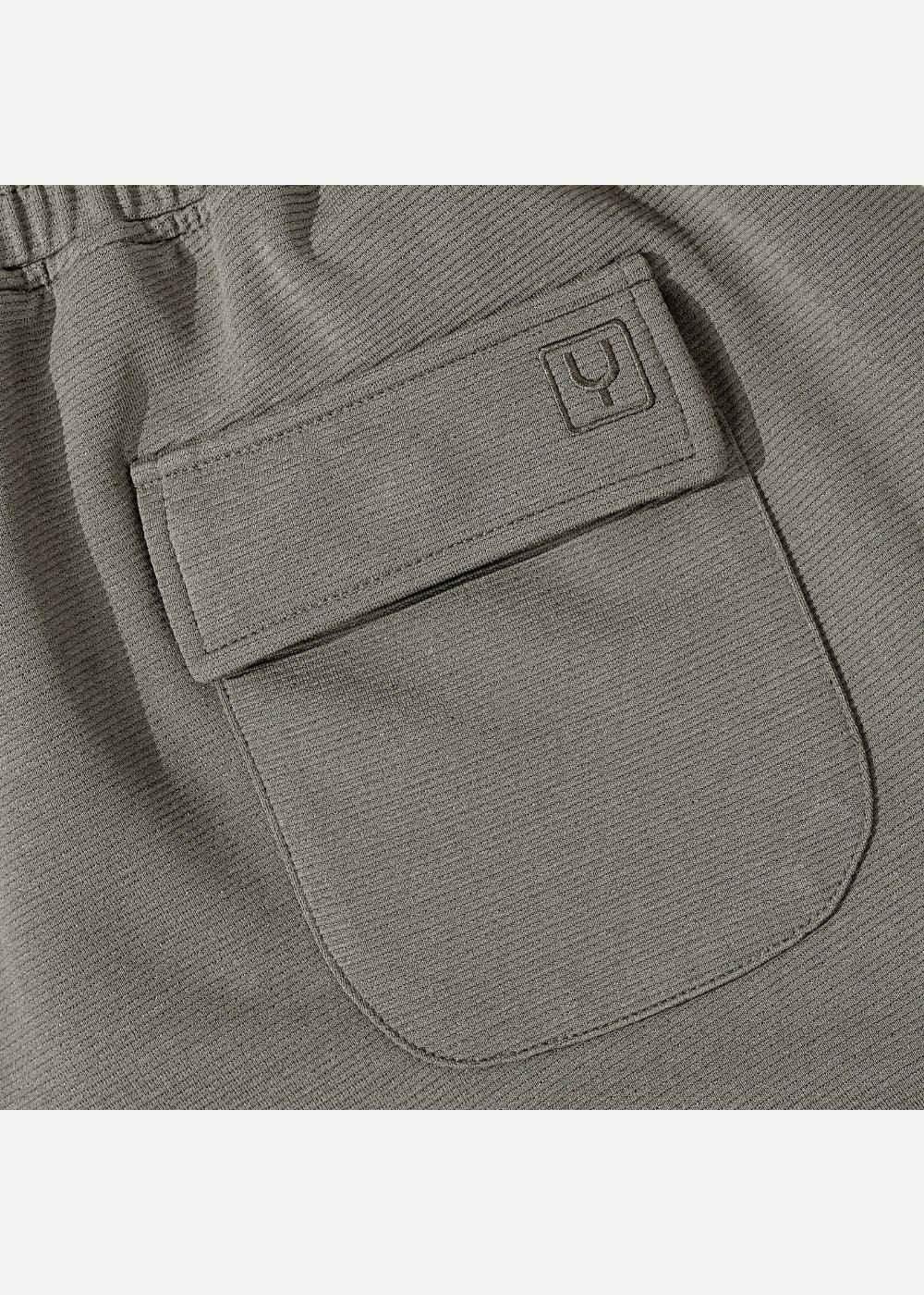 Quần Short Thun Ribbing 7 Inch No Style M85 Xám Nhạt - YaMe.vn