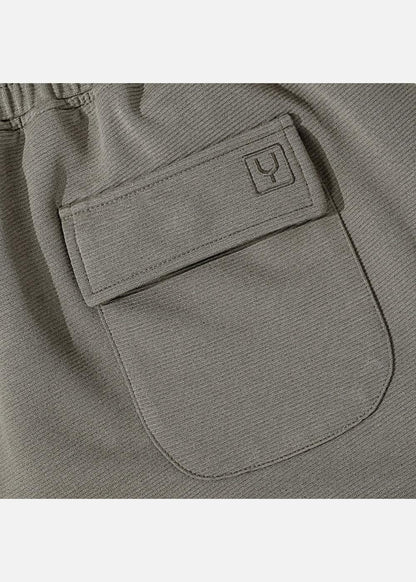 Quần Short Thun Ribbing 7 Inch No Style M85 Xám Nhạt - YaMe.vn