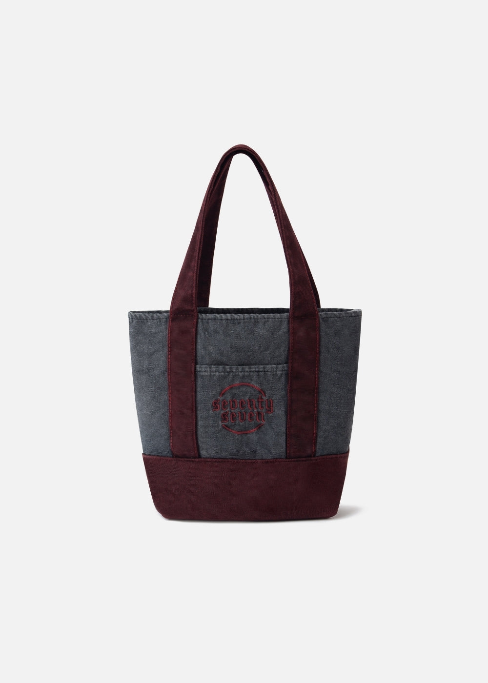 Túi Tote Canvas Nhỏ Gọn #Y2010 01 Xám Đỏ