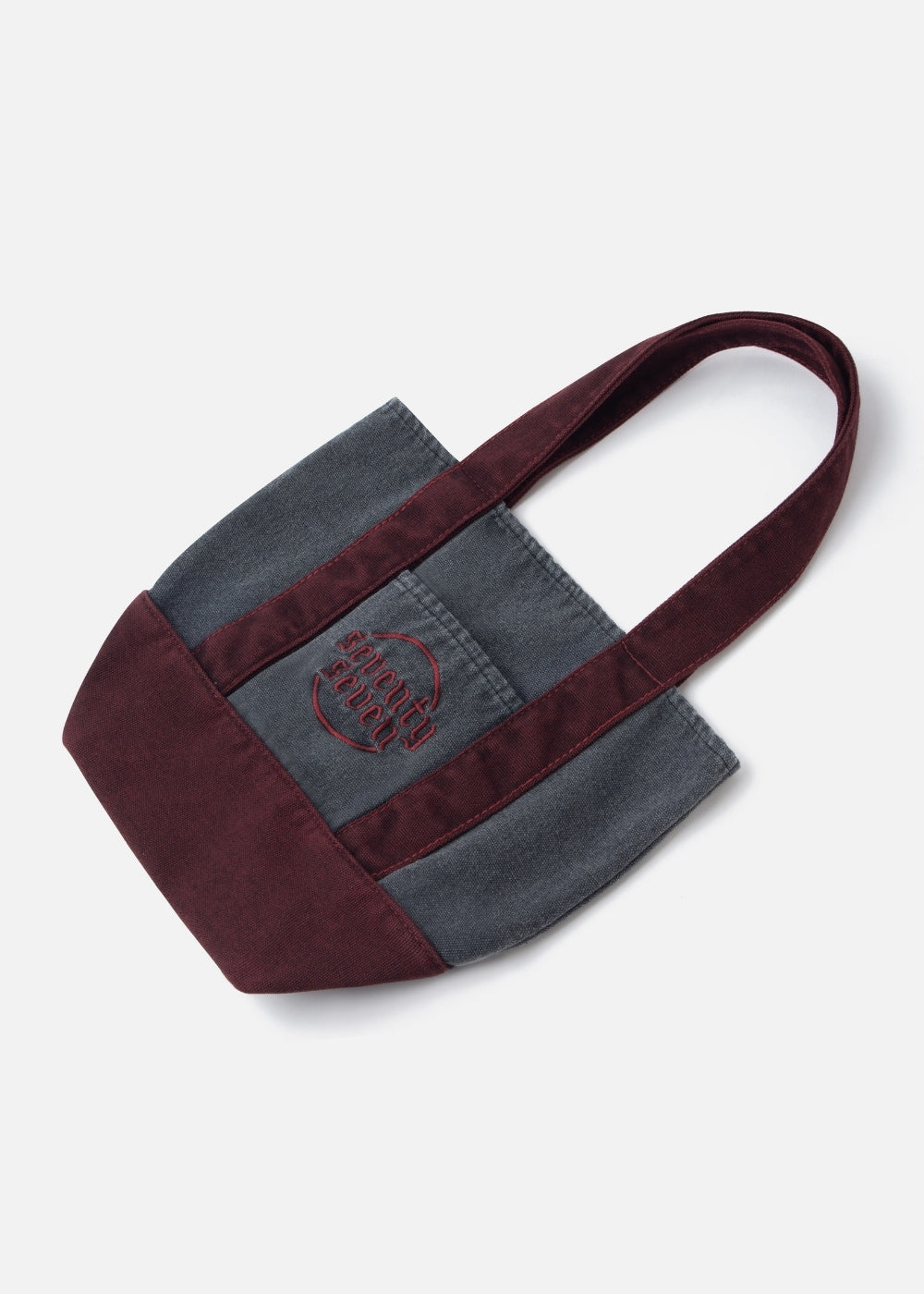 Túi Tote Canvas Nhỏ Gọn #Y2010 01 Xám Đỏ