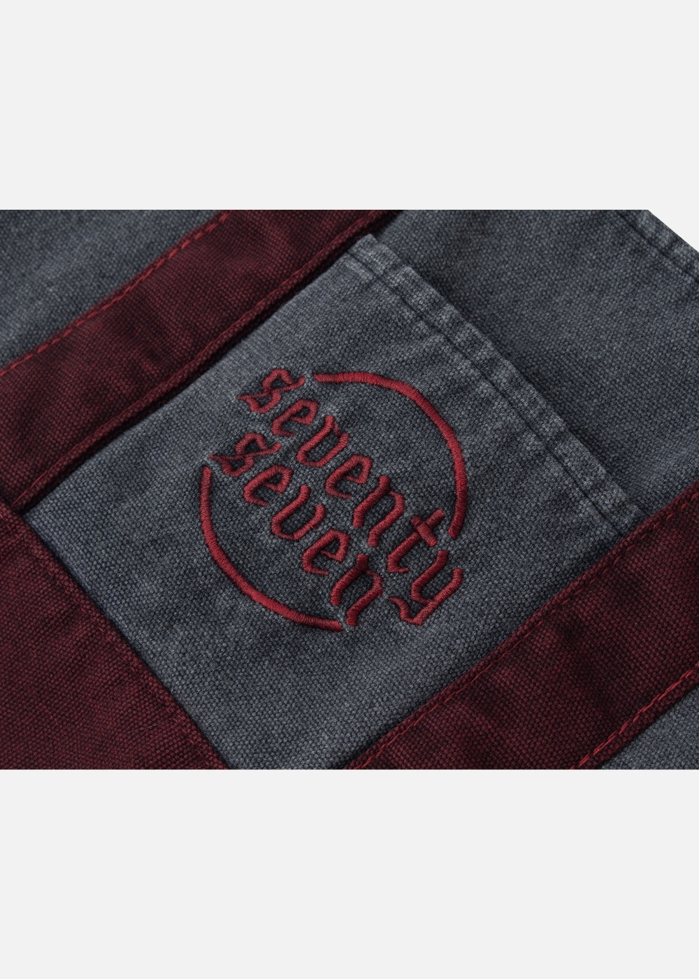 Túi Tote Canvas Nhỏ Gọn #Y2010 01 Xám Đỏ