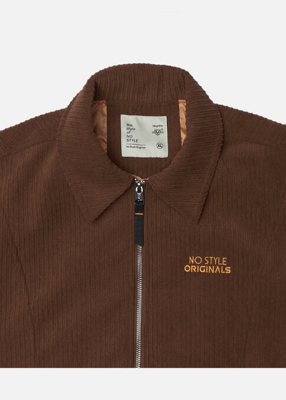 Áo Khoác Harrington Nhung Corduroy No Style M66 Nâu