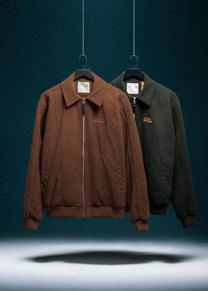 Áo Khoác Harrington Nhung Corduroy No Style M66 Xanh Rêu