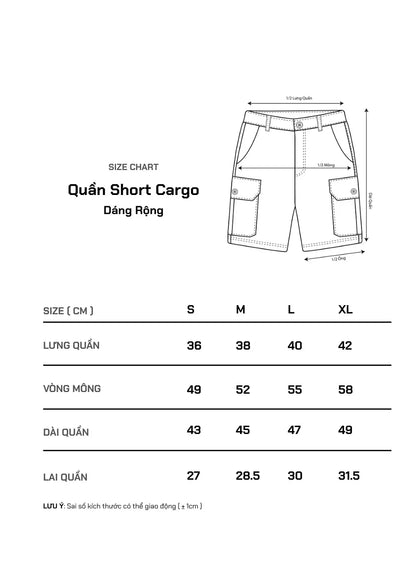 Quần Short Cargo 7 Inch Thoáng Mát No Style M94 Xám - YaMe.vn