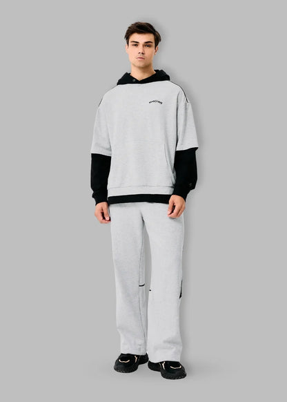 Quần Jogger Unisex Ống Rộng No Style M96 Xám