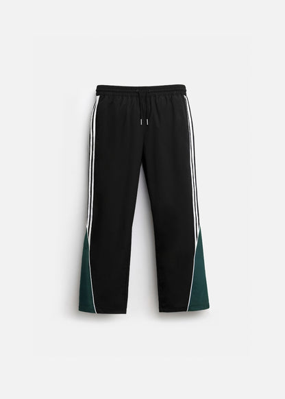 Quần Dù Ống Rộng Phối Màu No Style M99 Đen Rêu