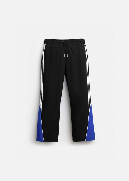 Quần Dù Ống Rộng Phối Màu No Style M99 Đen Xanh