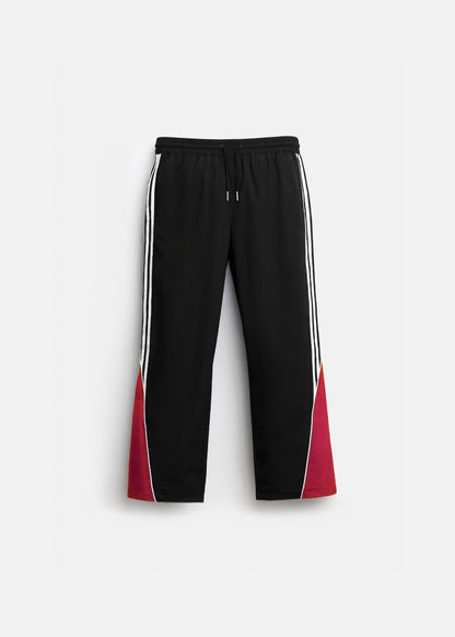 Quần Dù Ống Rộng Phối Màu No Style M99 Đen Đỏ