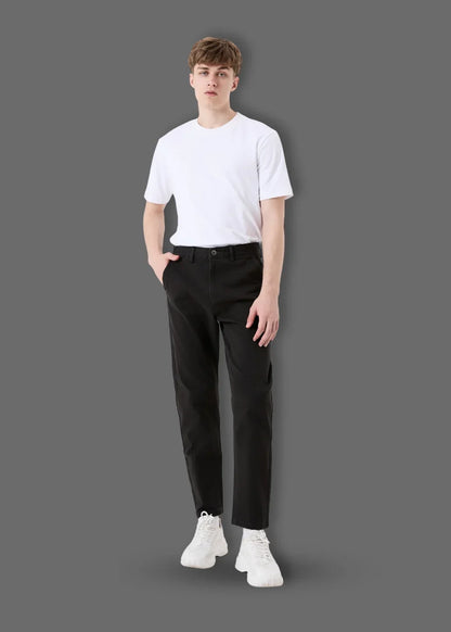 Quần Kaki Chinos Co Giãn Thoáng Mát The Minimalist 011 Xám Đậm - YaMe.vn