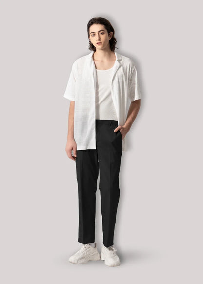 Quần Tây Casual Mềm Mại Non-Iron 010 Đen - YaMe.vn