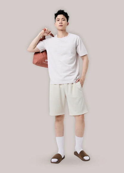 Quần Short Thun 9 Inch Thoáng Mát Non Branded 05 Be - YaMe.vn