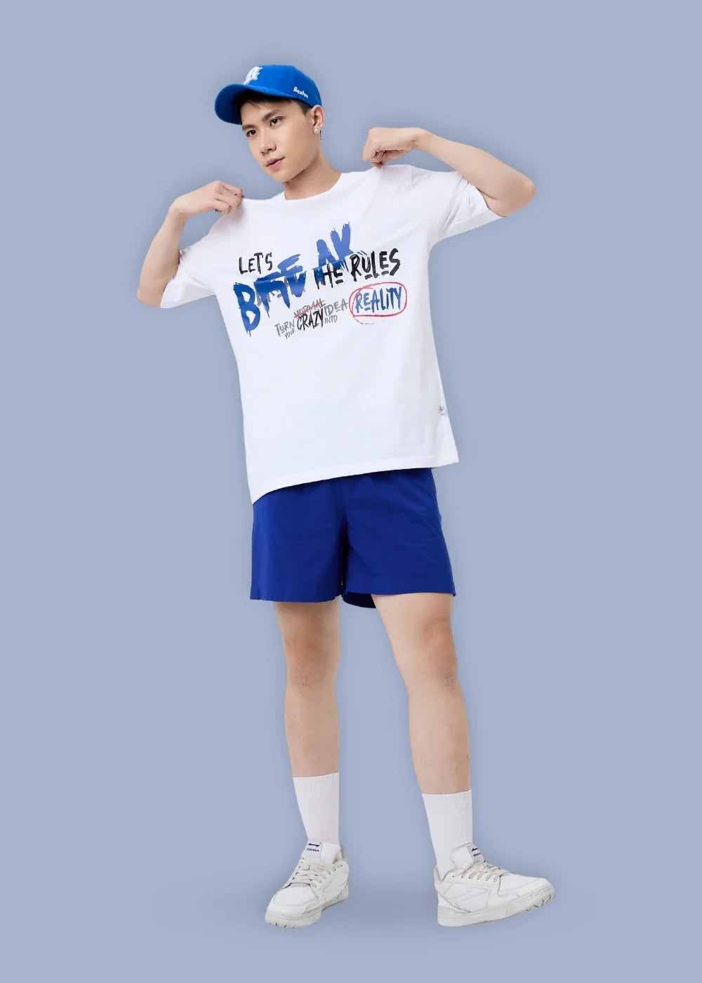 Quần Short 5 Inch Dù Mỏng Nhẹ Non Branded 06 Xanh Dương Đậm - YaMe.vn