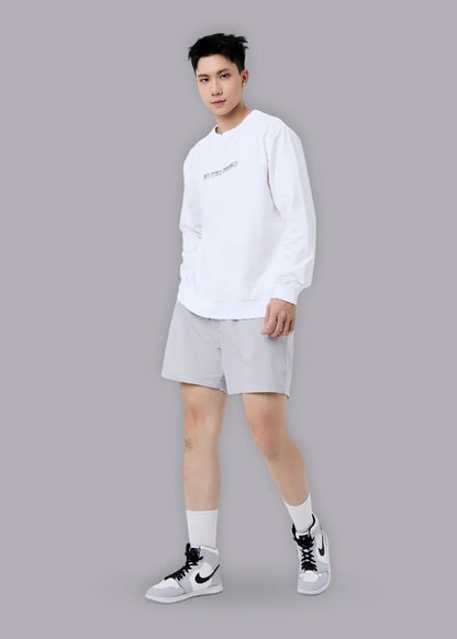 Quần Short 5 Inch Dù Mỏng Nhẹ Non Branded 06 Xám Nhạt - YaMe.vn