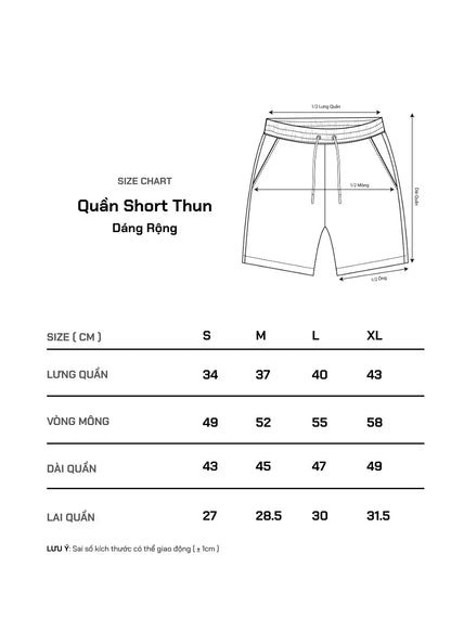 Quần Short Thun 7 Inch Cotton Thoáng Mát No Style M123 Xanh Dương - YaMe.vn