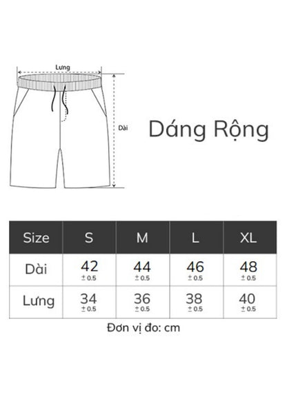 Quần Short 5 Inch Vải Mesh Thoáng Khí No Style M153 Be