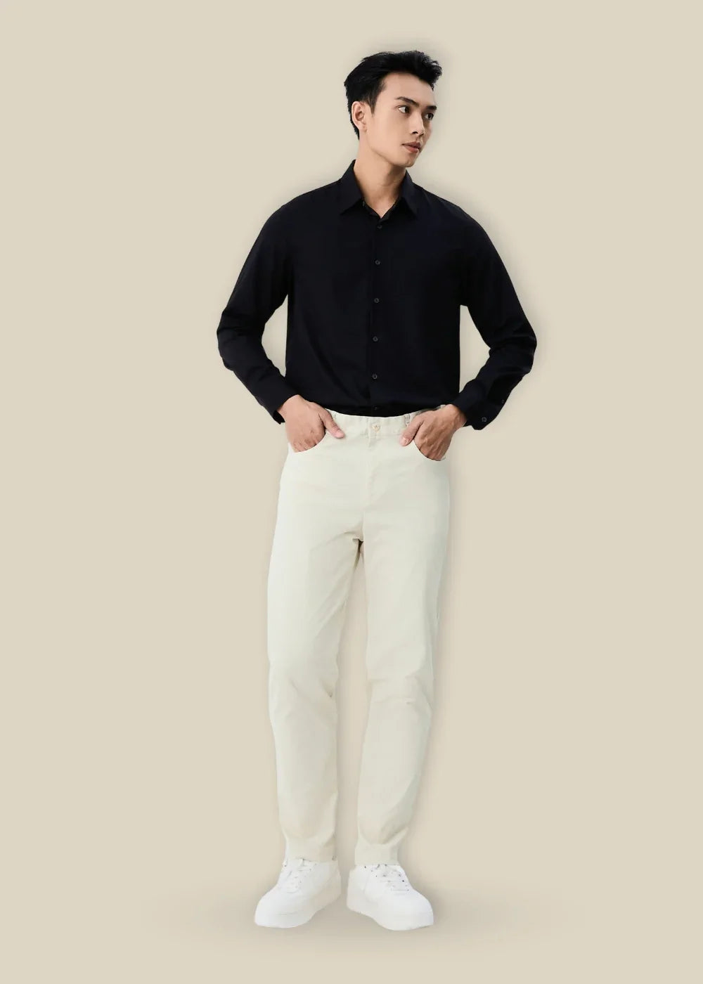 Quần Kaki Chinos Co Giãn Non Branded 32 Be - YaMe.vn