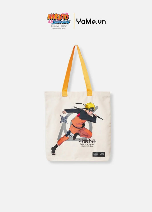 Túi Tote Canvas Bền Bỉ Naruto 43 Be - YaMe.vn
