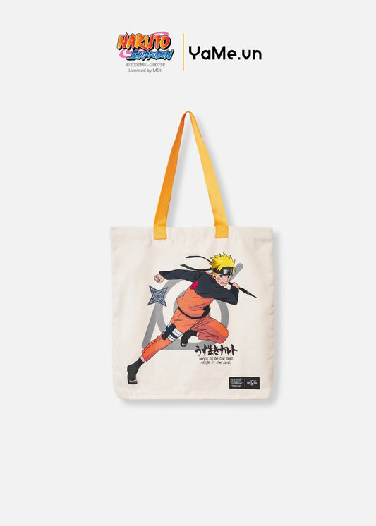 Túi Tote Canvas Bền Bỉ Naruto 43 Kem