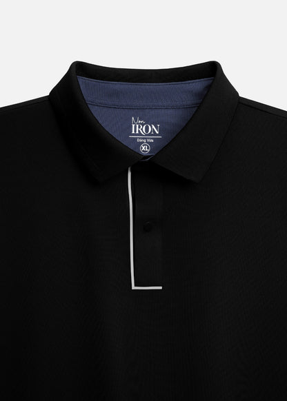 Áo Polo Vải Coffee Thoáng Mát Khử Mùi Non-Iron 06 Đen