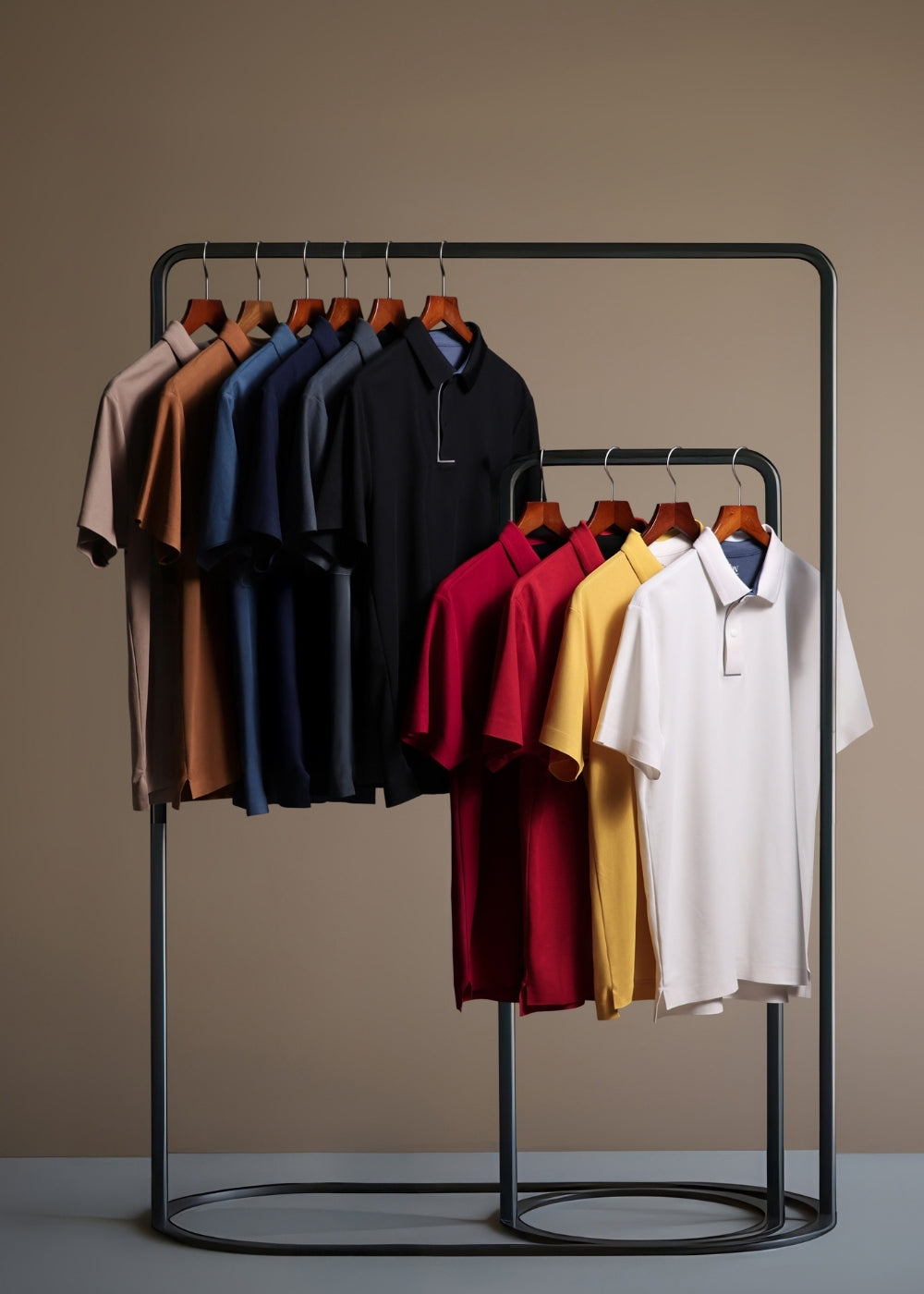Áo Polo Vải Coffee Thoáng Mát Khử Mùi Non-Iron 06 Xám Chì