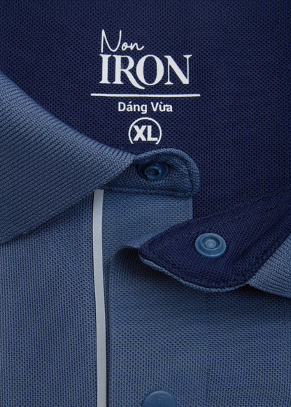 Áo Polo Vải Coffee Thoáng Mát Khử Mùi Non-Iron 06 Xám Xanh
