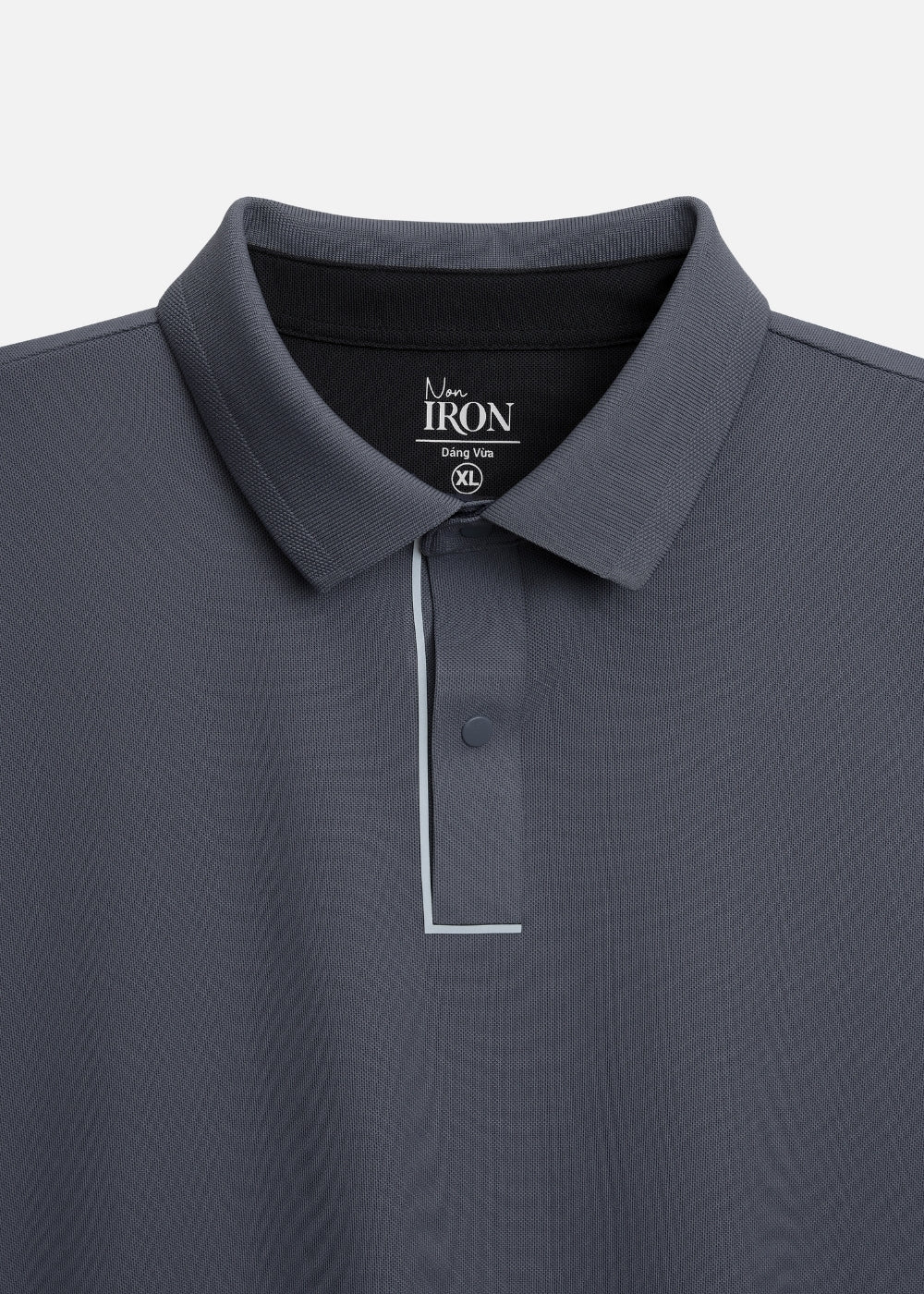 Áo Polo Vải Coffee Thoáng Mát Khử Mùi Non-Iron 06 Xám Chì