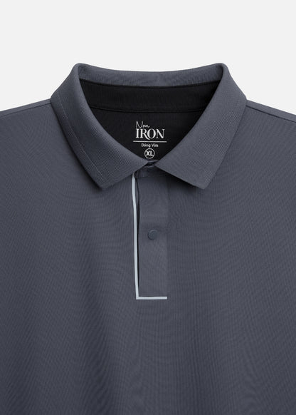 Áo Polo Vải Coffee Thoáng Mát Khử Mùi Non-Iron 06 Xám Chì