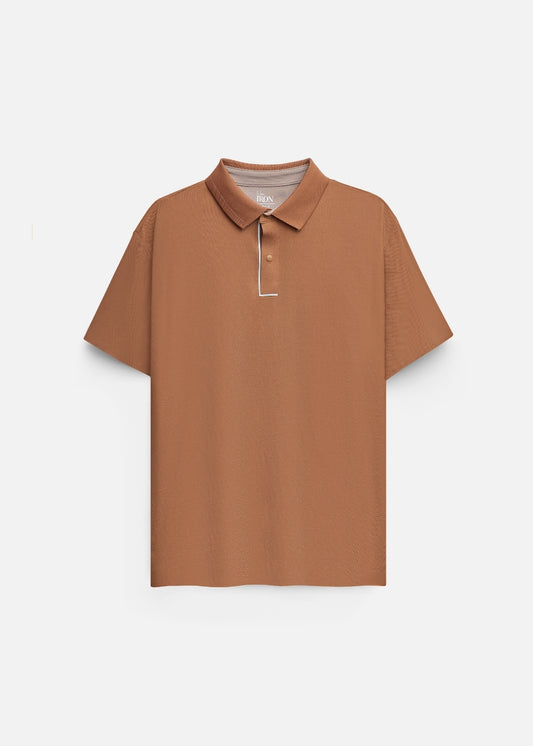 Áo Polo Vải Coffee Thoáng Mát Khử Mùi Non-Iron 06 Nâu