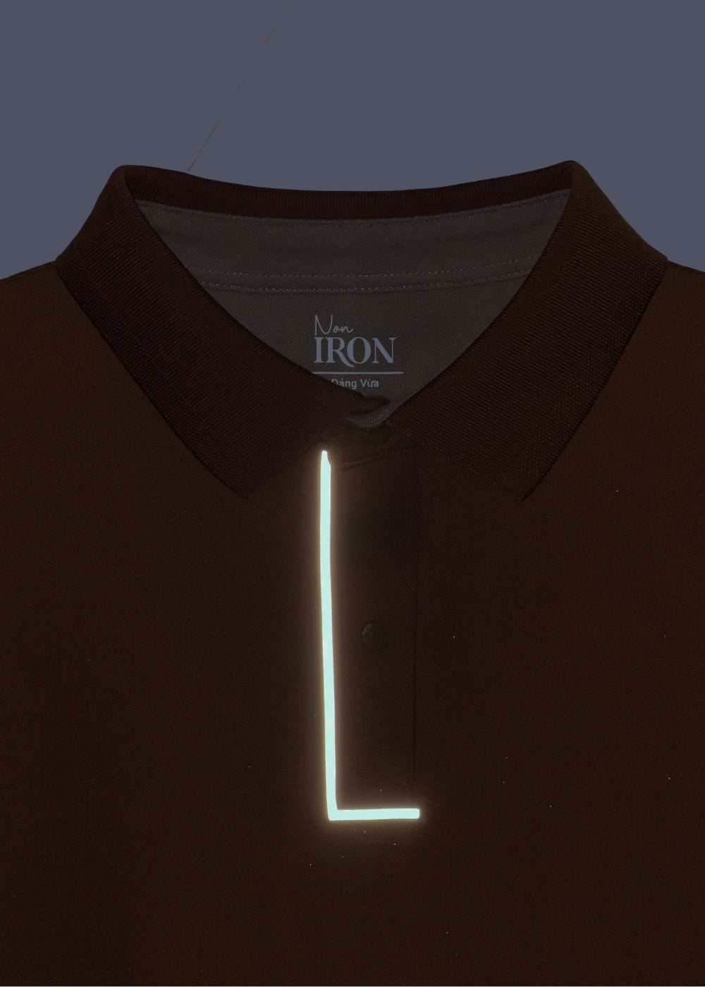 Áo Polo Vải Coffee Thoáng Mát Khử Mùi Non-Iron 06 Nâu
