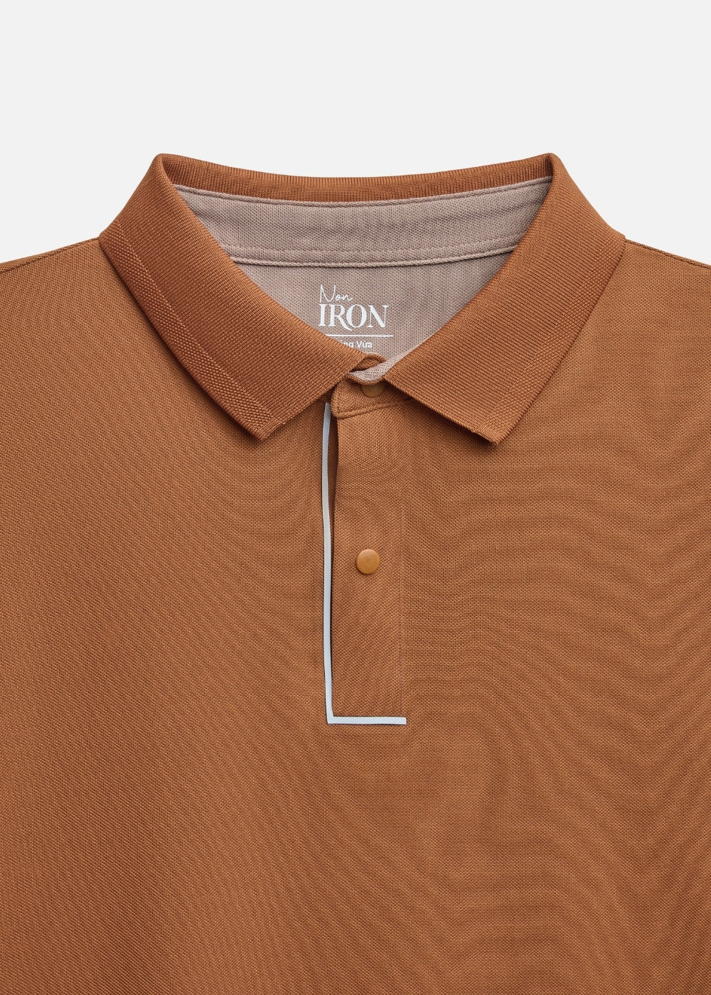 Áo Polo Vải Coffee Thoáng Mát Khử Mùi Non-Iron 06 Nâu