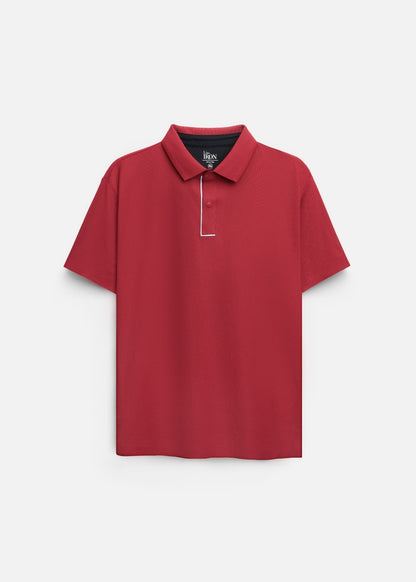 Áo Polo Vải Coffee Thoáng Mát Khử Mùi Non-Iron 06 Đỏ Cam