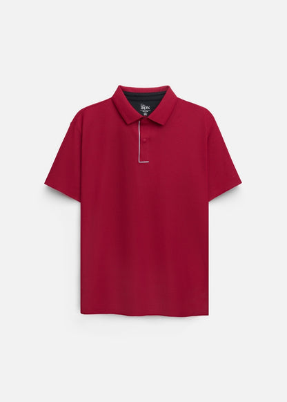 Áo Polo Vải Coffee Thoáng Mát Khử Mùi Non-Iron 06 Đỏ Đô
