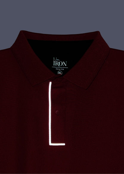 Áo Polo Vải Coffee Thoáng Mát Khử Mùi Non-Iron 06 Đỏ Đô