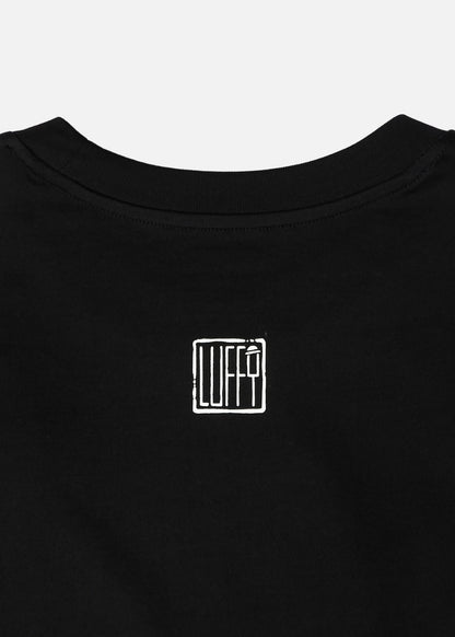 Áo Thun Tay Ngắn Cotton ONE PIECE WANO 012 Đen